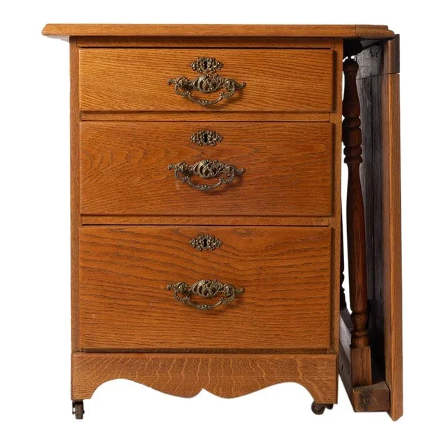 Antique Larkin Soap Co. Oak Sewing Cabinet