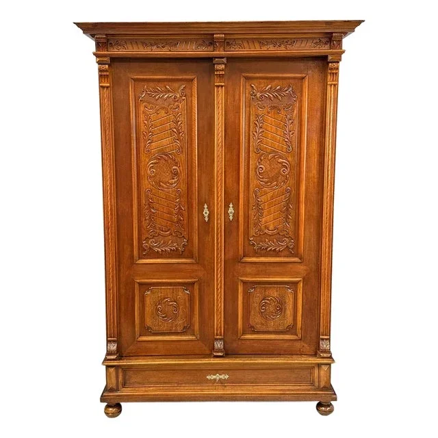 Antique Oak Wardrobe, 1880