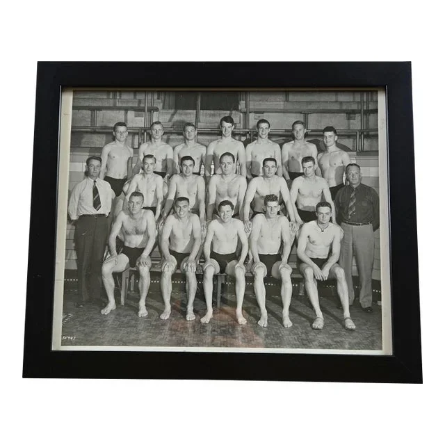 Antique Photograph: University of Minnesota Men’s Swimming Team 1946-47