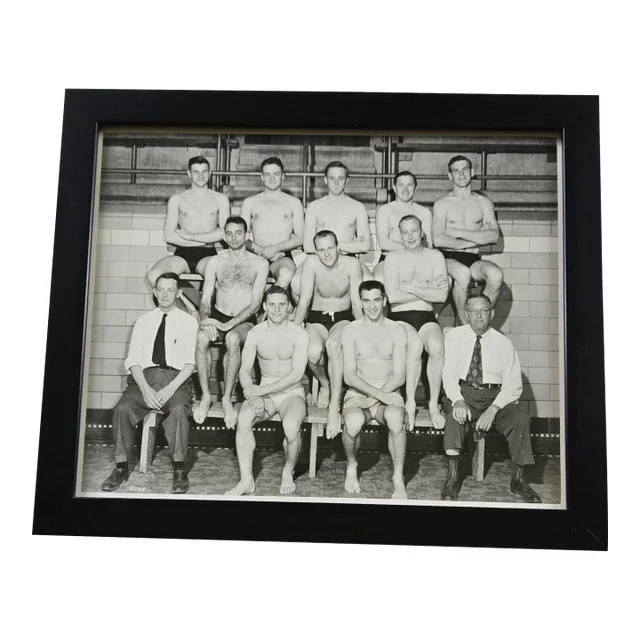 Antique Photograph: University of Minnesota Men’s Swimming Team 1948-1949