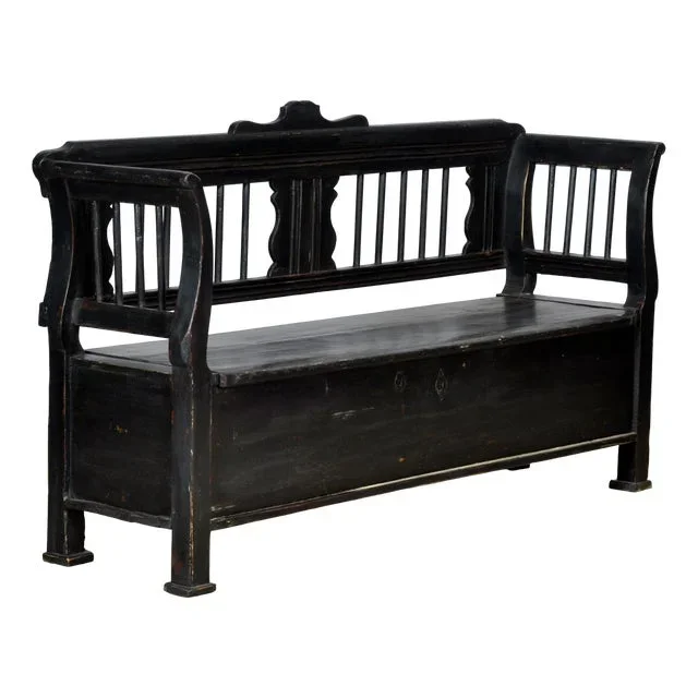 Antique Pine Bench, 1900s