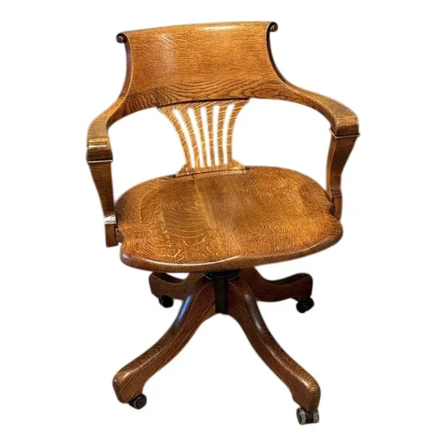 Antique Swivel Desk Chair