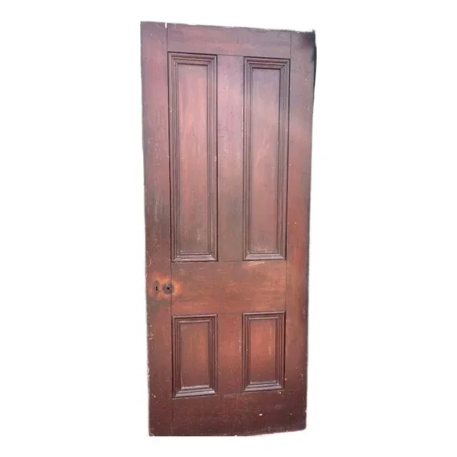 Antique Victorian 4 Panel Door 1880s