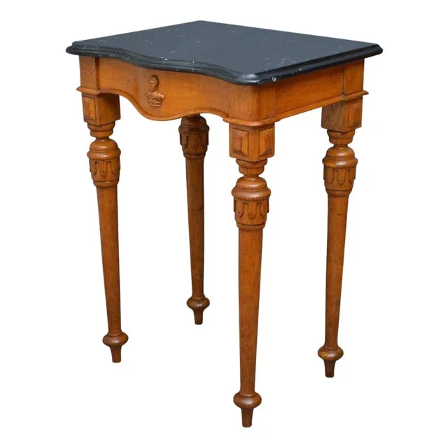 Antique Victorian Console Table in Oak, 1870