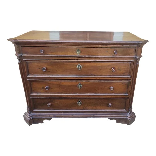 Antique Walnut Chest of Drawers, 1600s