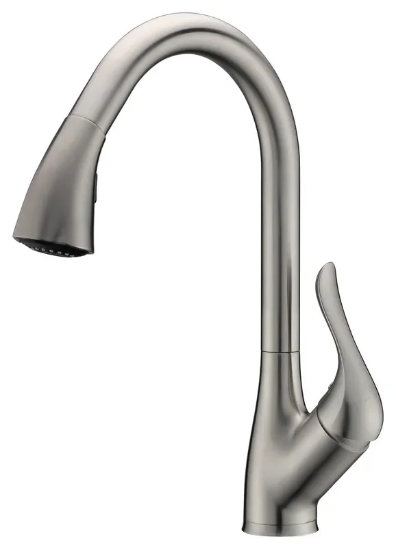 ANZZI Accent Series Single-handle Pull-down Sprayer Kitchen Faucet In Brushed Nickel – KF-AZ031BN