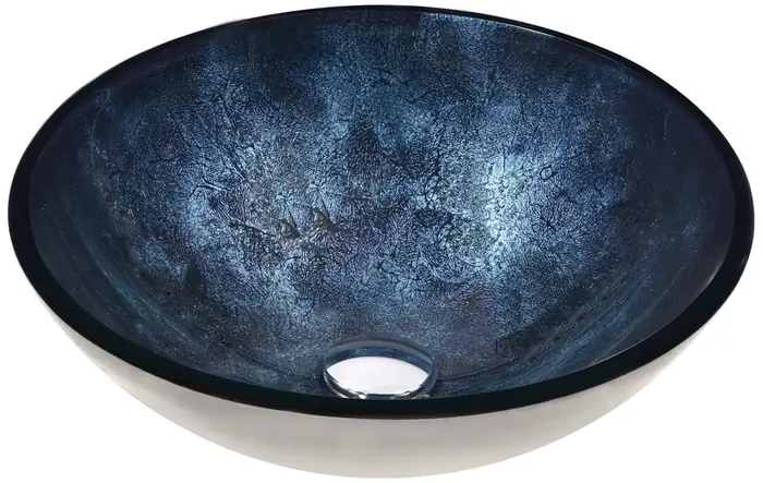 ANZZI Chrona Series Vessel Sink In Starlit Midnight – LS-AZ211