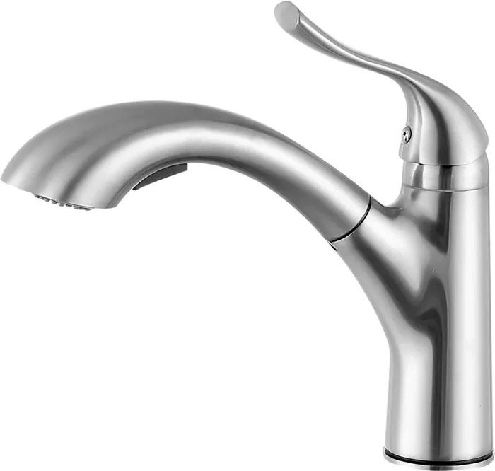 ANZZI Di Piazza Single-handle Pull-out Sprayer Kitchen Faucet In Brushed Nickel – KF-AZ205BN