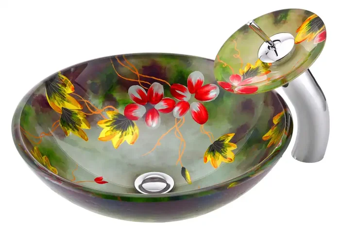 ANZZI Impasto Series Vessel Sink In Hand Painted Mural – LS-AZ217