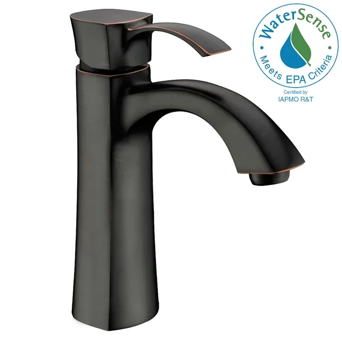 ANZZI Rhythm Series Single Hole Single-handle Mid-arc Bathroom Faucet In Oil Rubbed Bronze – L-AZ013ORB