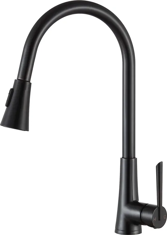 ANZZI Tulip Single-handle Pull-out Sprayer Kitchen Faucet In Oil Rubbed Bronze – KF-AZ216ORB