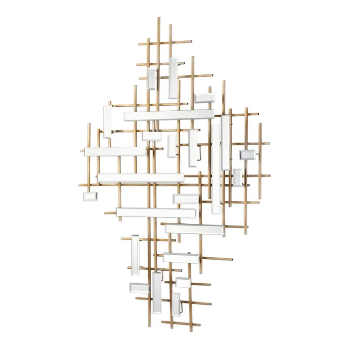 Apollo Gold & Mirrored Wall Art