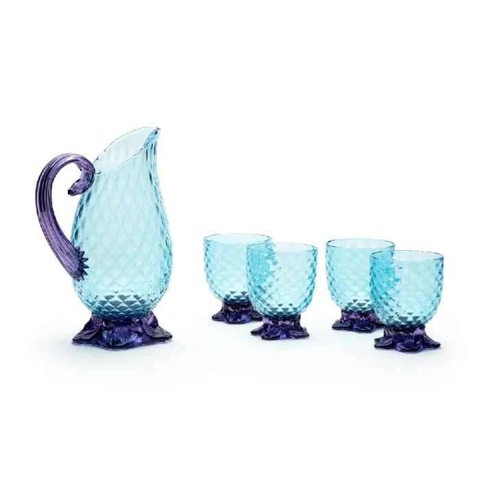 Aqua and Purple Pineapple Set