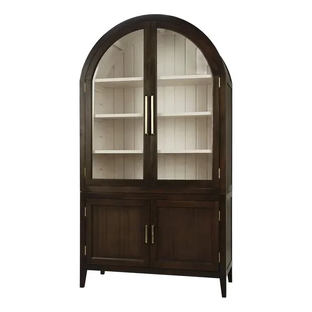 Arched Top Display China Cabinet