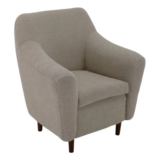 Armchair in Boucle Fabric, 1970s
