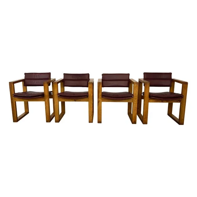 Armchairs by Ate Van Apeldoorn for Houtwerk Hattem, 1970s, Set of 4