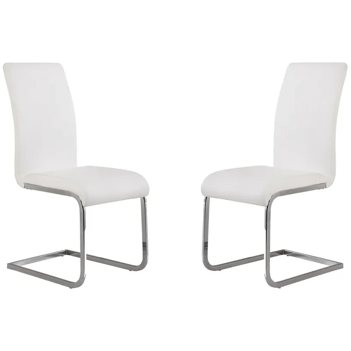 Armen Living Amanda White Side Chair – Set Of 2