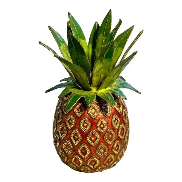 Art Deco Cloisonne Pineapple