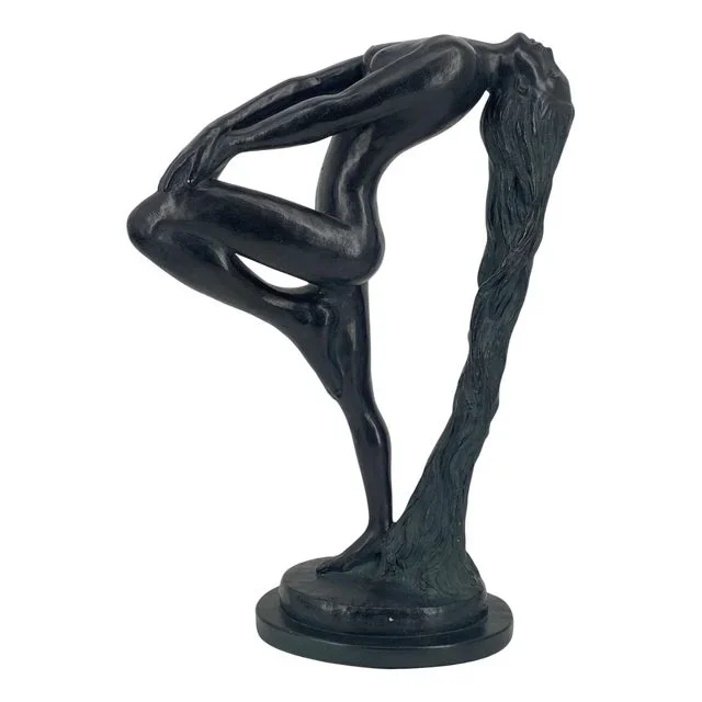 Art Deco Style Sultry Awakening Sculpture by Klara Sever for Austin Productions USA, 1979