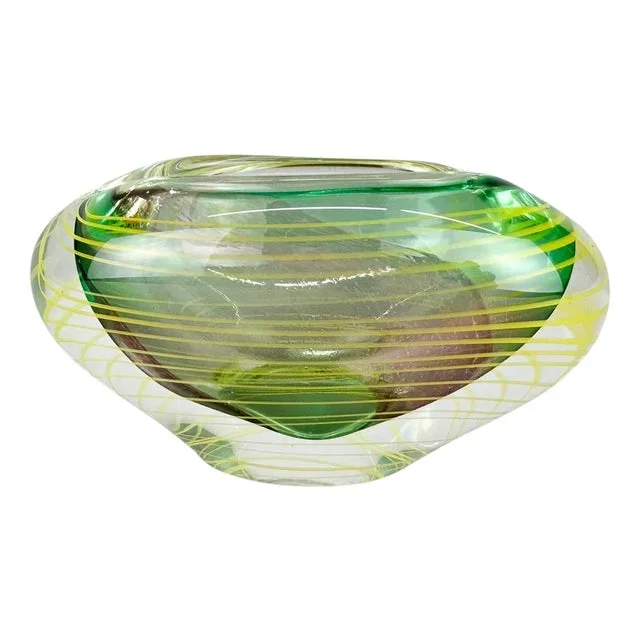 Art Glass Ashtray attributed to Stanislav Libensky, 1970s