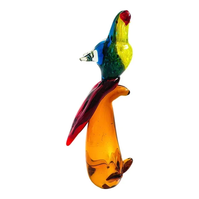 Art Glass Parrot