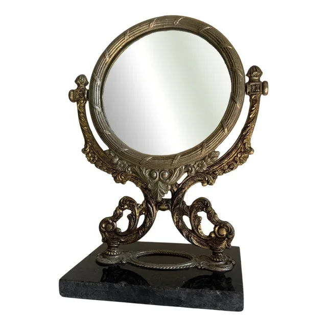 Art Nouveau French Psyche Table Mirror, 1890s