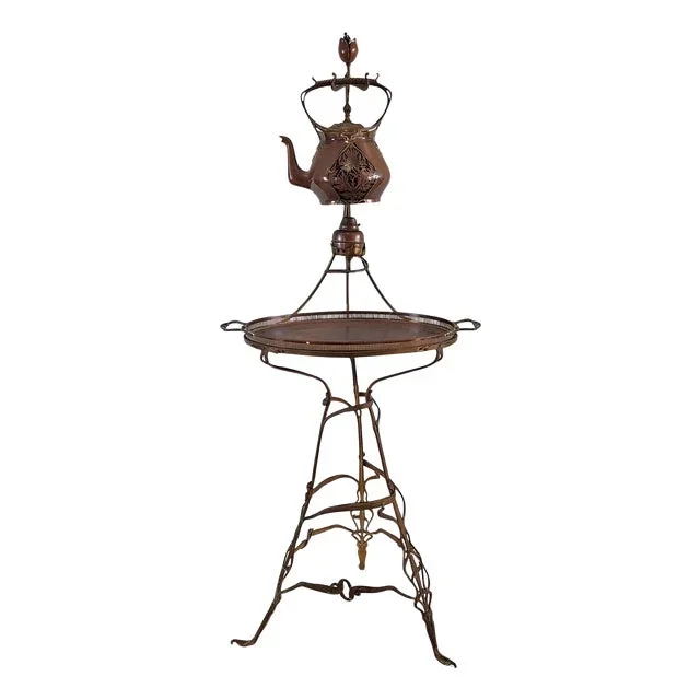 Art Nouveau Tea or Coffee Set with Stand from Carl Deffner, 1890s, Set of 4