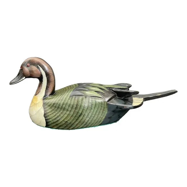 Artisan Crafted Large Northern Pintail Duck Decoy