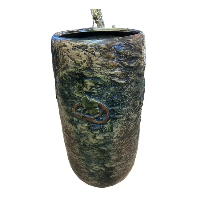 Arts & Crafts Style Ceramic Umbrella Stand
