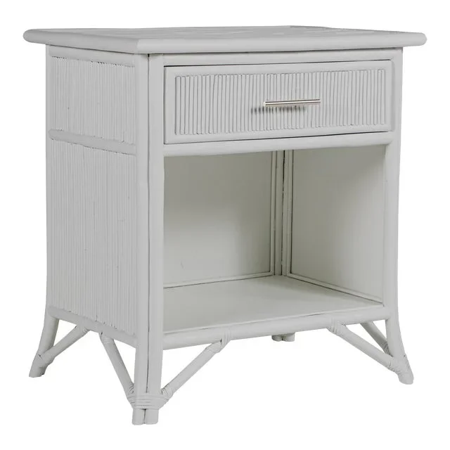 Aruba One-Drawer Nightstand – Light Gray