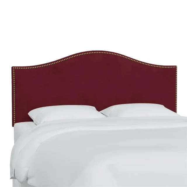 Ashland Headboard in Berry Classic Velvet, Full