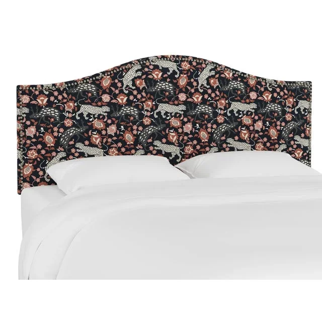 Ashland Headboard in Coral Navy Leopard, Queen