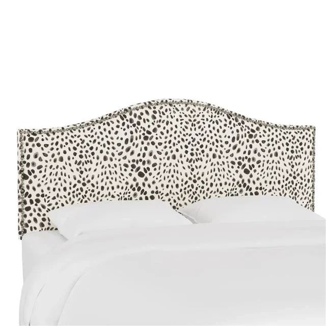 Ashland Headboard in Cream Grey Washed Cheetah, Full