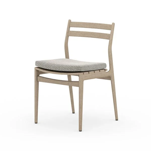 Atherton Outdoor Dining Chair-Brown/Ash