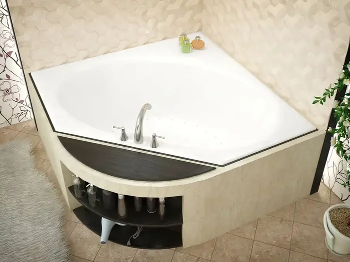 Atlantis Whirlpools Eclipse 60 x 60 Corner Air Jetted Bathtub – 6060EAL
