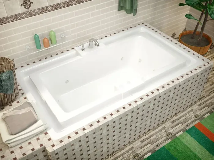 Atlantis Whirlpools Infinity 46 x 78 Endless Flow Whirlpool Jetted Bathtub – 4678IWL
