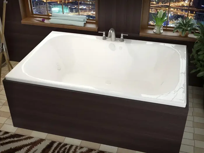 Atlantis Whirlpools Neptune 48 x 60 Rectangular Whirlpool Jetted Bathtub – 4860NWL