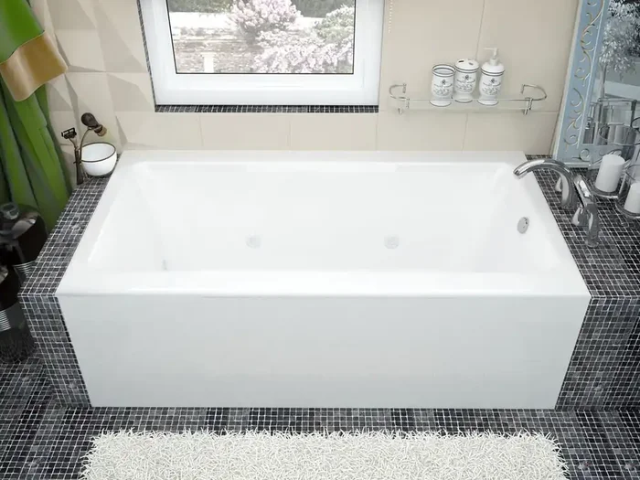 Atlantis Whirlpools Soho 30 x 60 Front Skirted Whirlpool Tub with Right Drain – 3060SHWR
