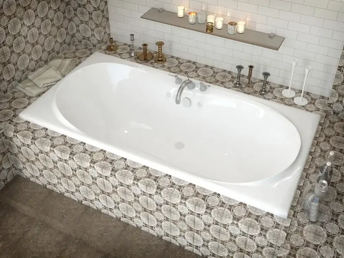 Atlantis Whirlpools Whisper 42 x 72 Rectangular Soaking Bathtub – 4272W