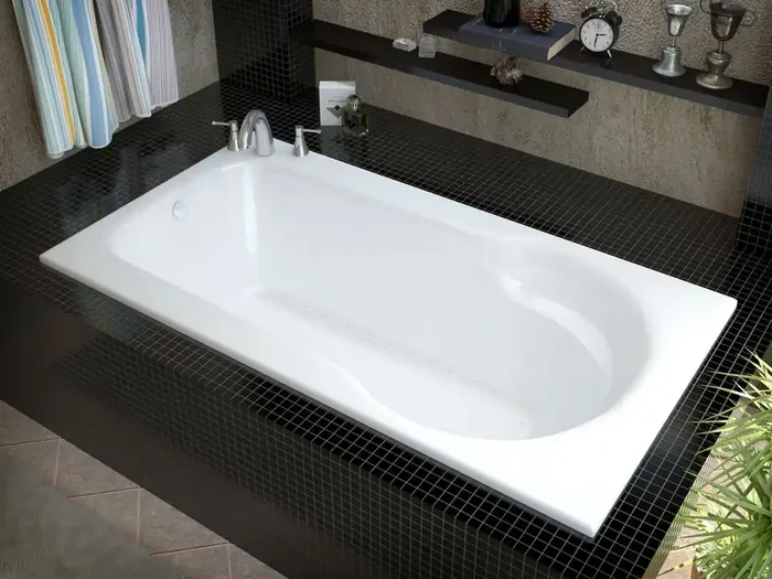 Atlantis Whirlpools Zepher 32 x 60 Rectangular Air Jetted Bathtub – 3260ZAL