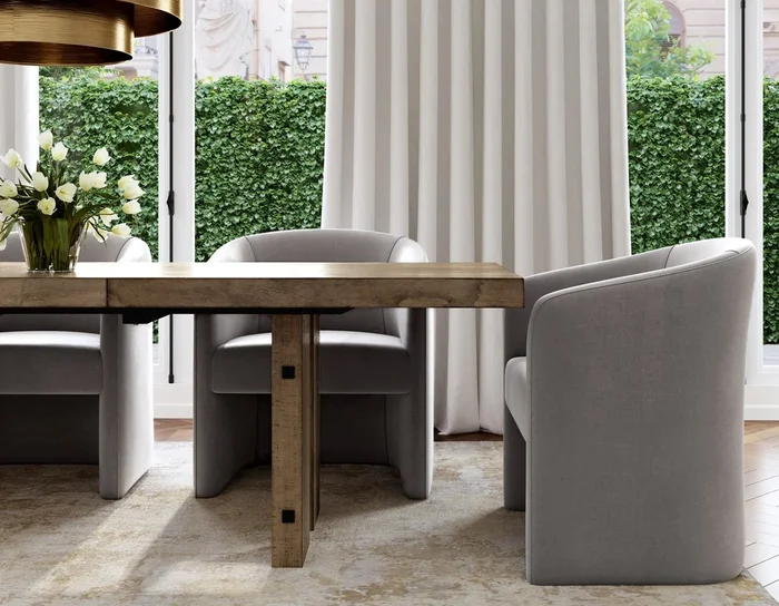 Atmoris Dark Driftwood Dining Room Set