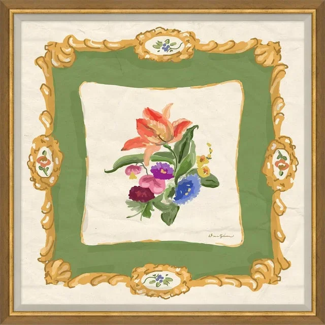 Auberge Green By Dana Gibson, Framed Art Print