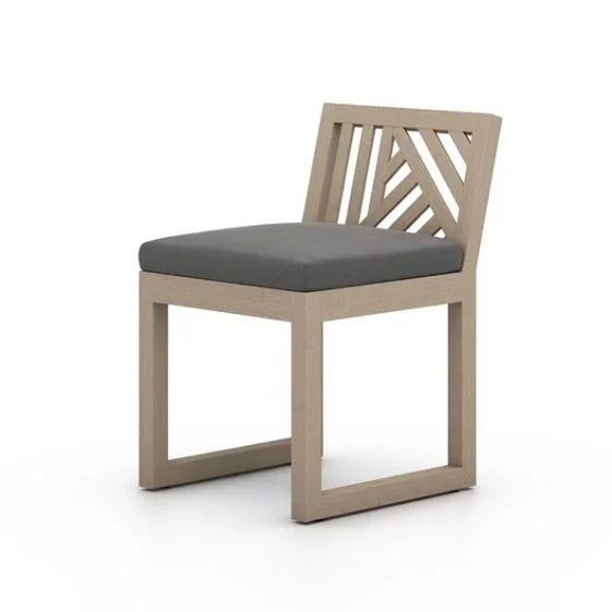 Avalon Outdoor Dining Chair-Brown/Charcoal