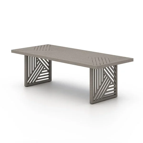 Avalon Outdoor Dining Table-96″-Grey