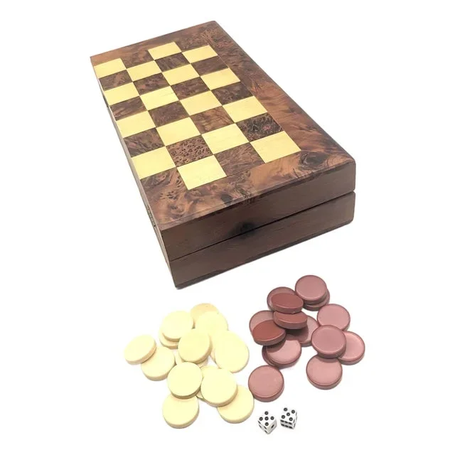 Backgammon Game, 33 Piece Set