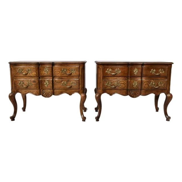 Baker Furniture French Provincial Commodes or Bedside Tables