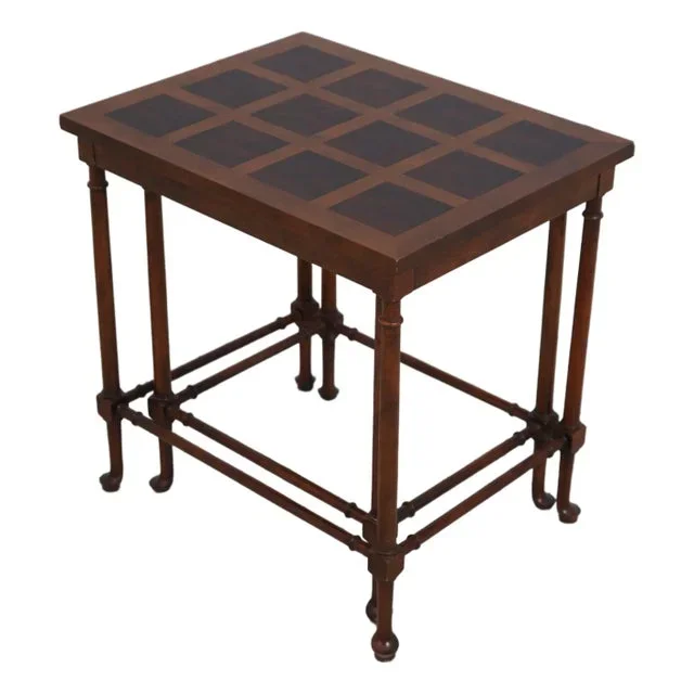 Baker Walnut George III Stacking Nesting Tables