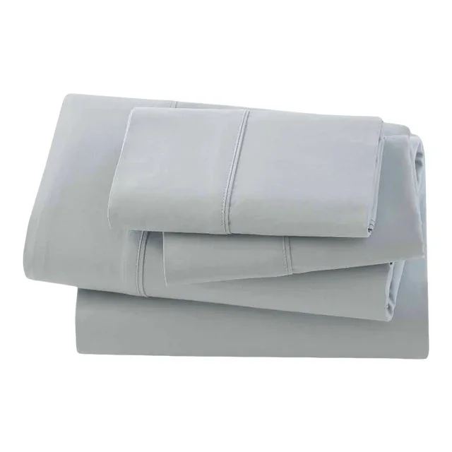 Bamboo Bedding King Fitted Sheet in Silver Sage