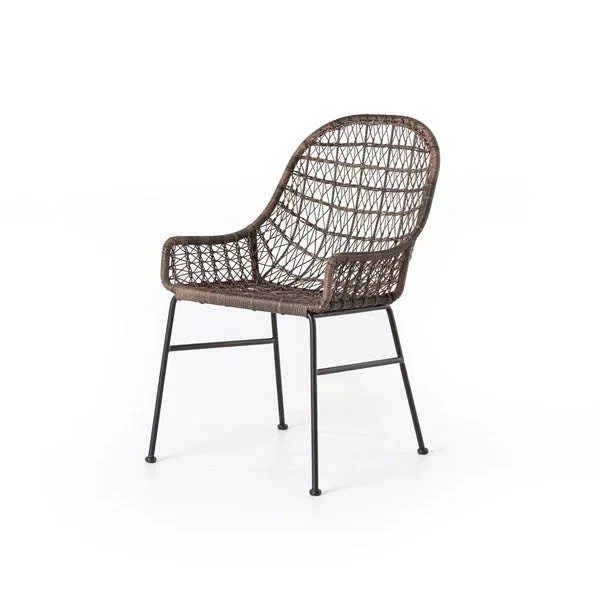 Bandera Outdoor Woven Dining Chair – Distressed Grey