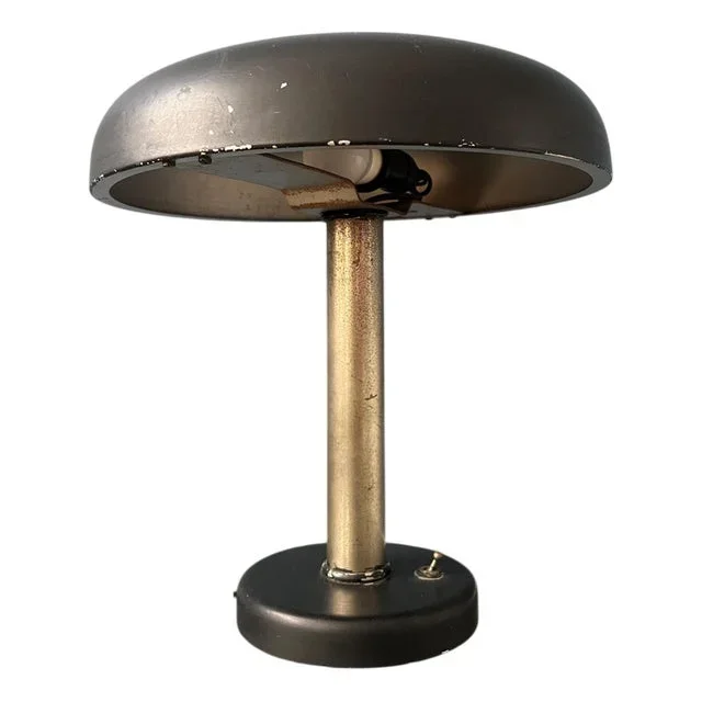 Bauhaus Black Desk Lamp, 1930s
